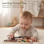 zips buckles wooden montessori busy board learning through play