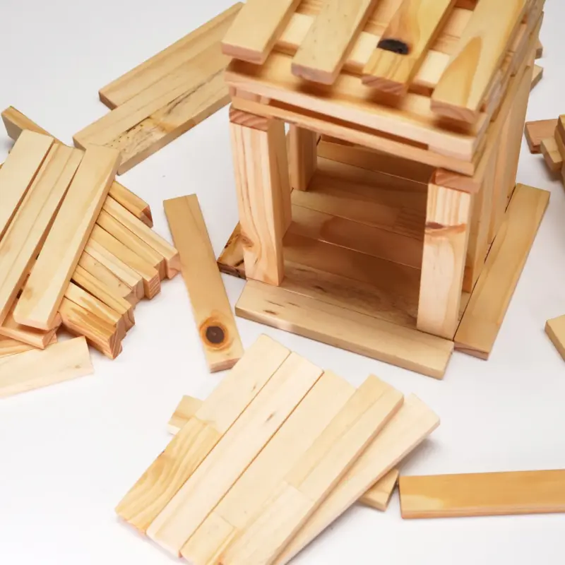 100 creative wooden building blocks 5