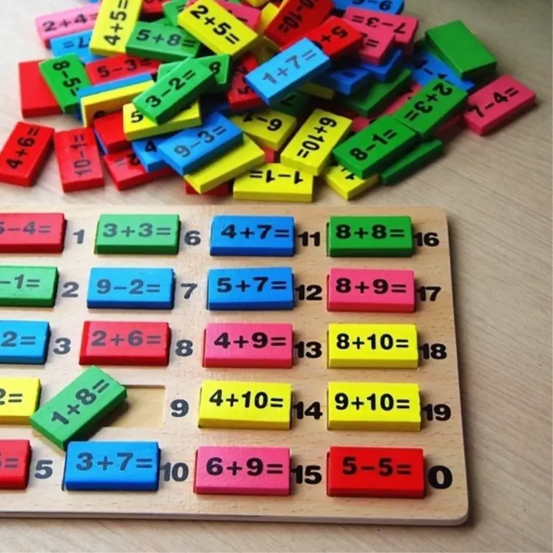 100 piece wooden domino set 2