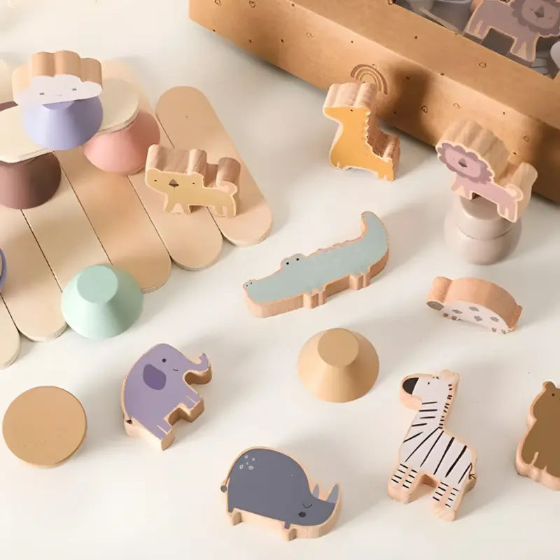 animal balance stacking toy 3