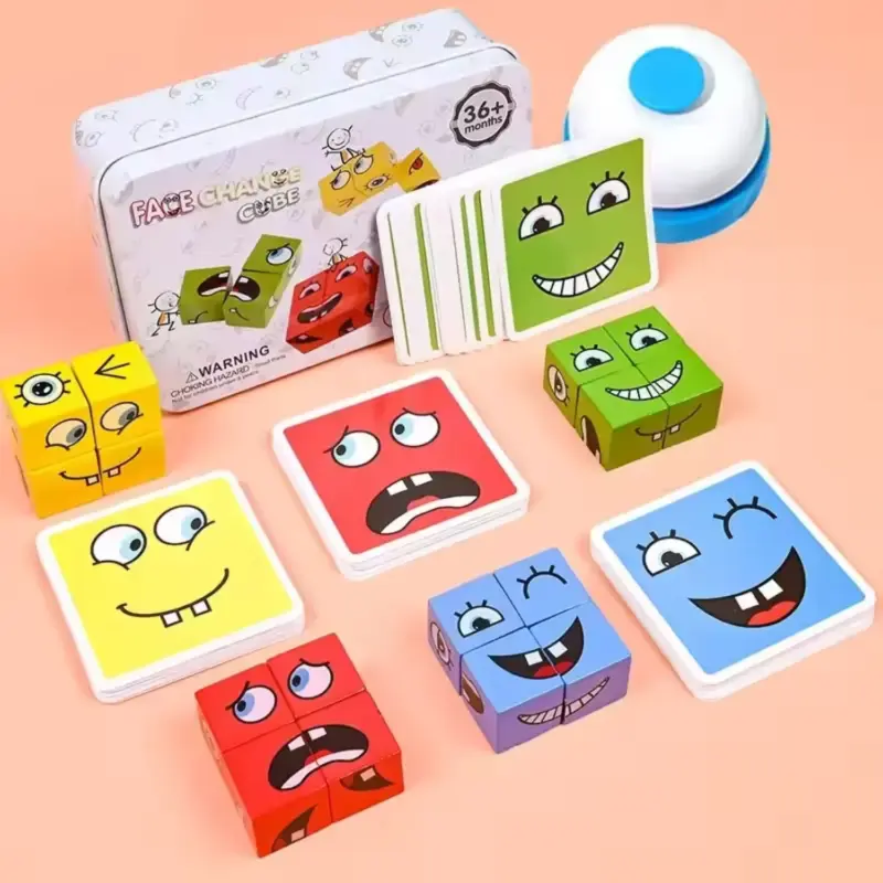 cube face change building blocks