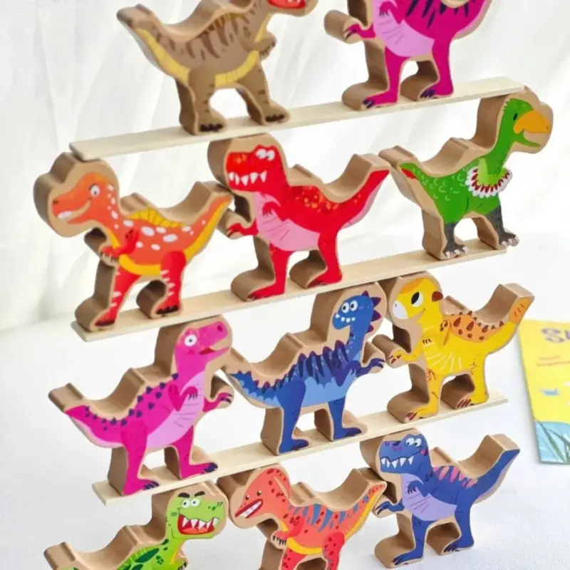 dinosaur balance stacking toy 2
