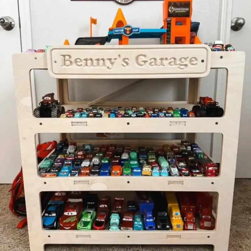 garage toy car display 2