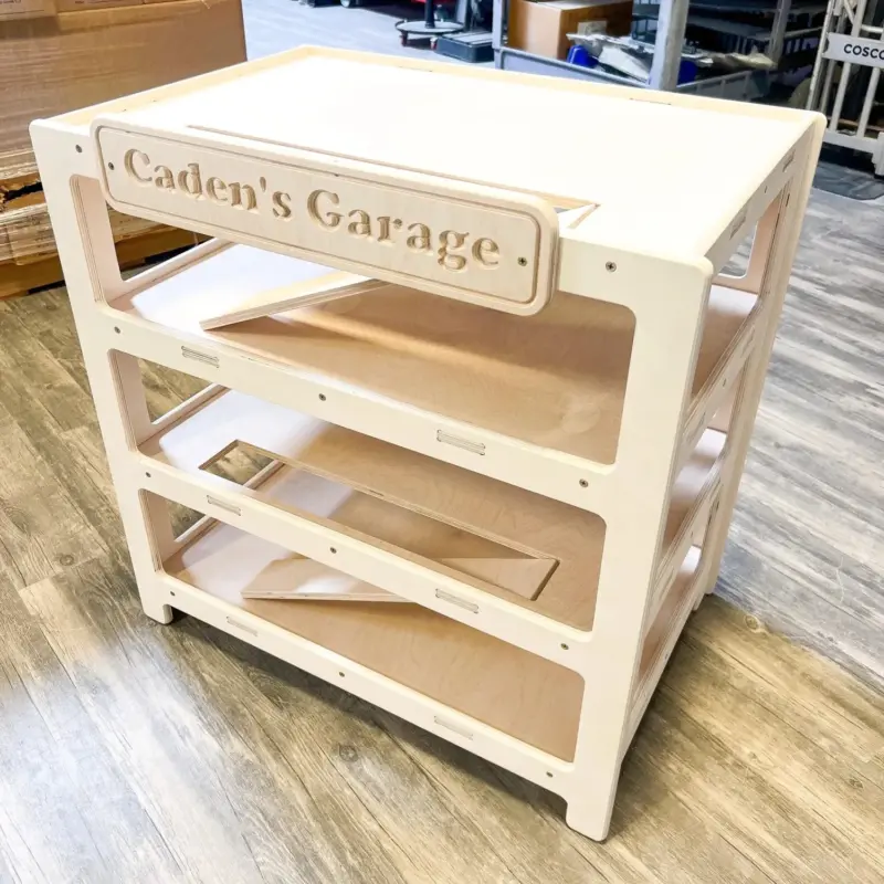 garage toy car display 3