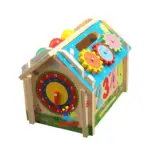 montessori wooden activity house 2