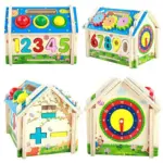 montessori wooden activity house 3