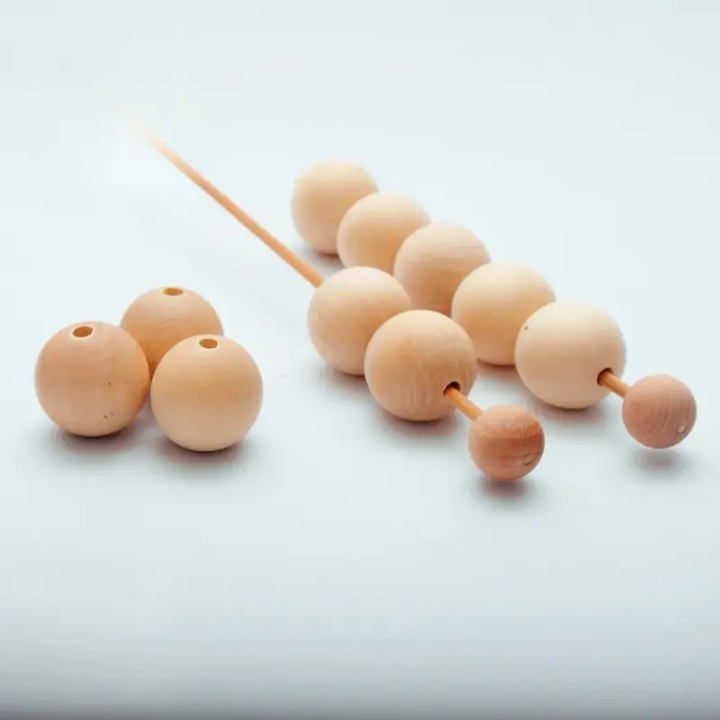 montessori wooden bead threading tray set 1