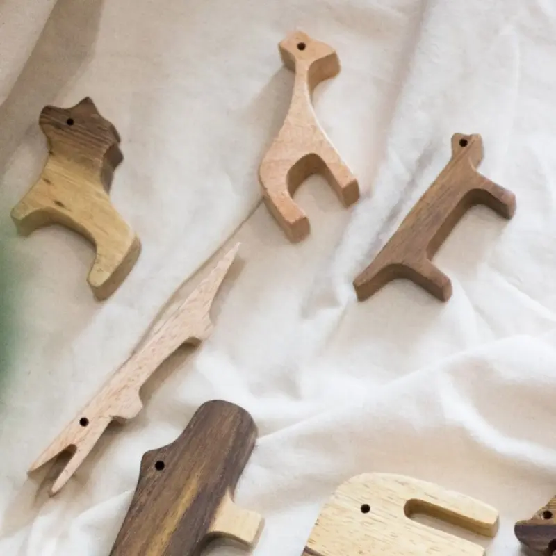 wooden animal balancing set 2