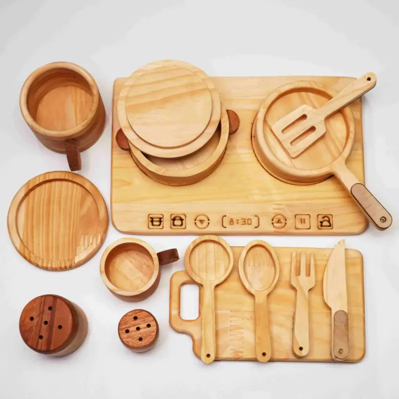 wooden cooking toy set 2