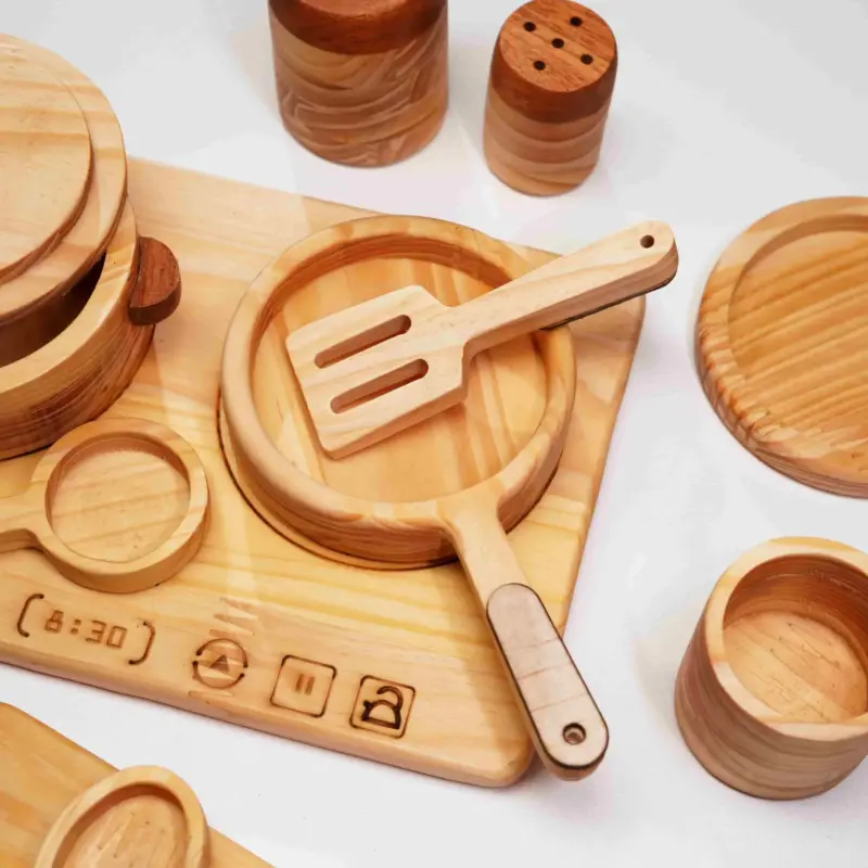 wooden cooking toy set 3