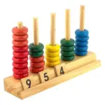 wooden counting rings math toy 4