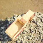 wooden dump truck toy 2
