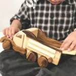 wooden dump truck toy 4