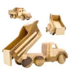 wooden dump truck toy 6