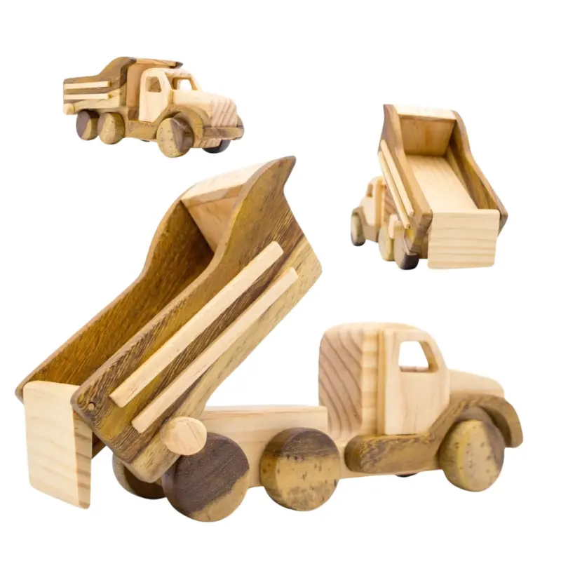 wooden dump truck toy 6