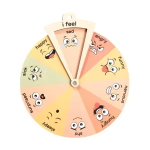 wooden emotion wheel for kids