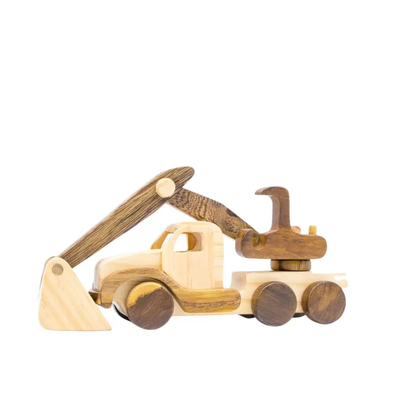 wooden excavator toy 3