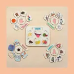 wooden five senses learning board1