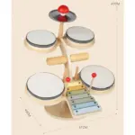 wooden montessori music percussion set 3