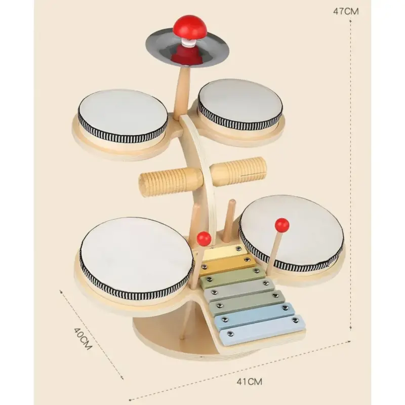 wooden montessori music percussion set 3
