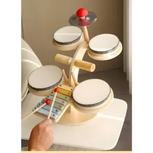 wooden montessori music percussion set