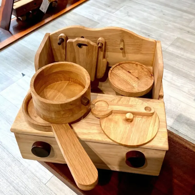wooden montessori play kitchen set 4