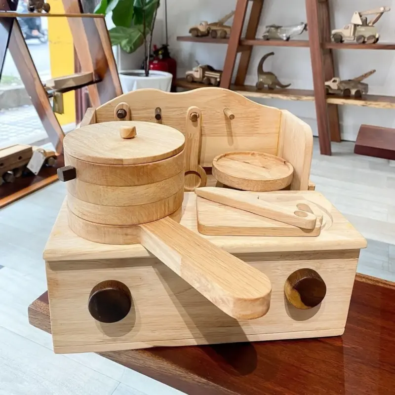 wooden montessori play kitchen set 5