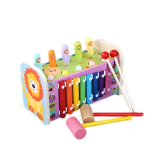 wooden musical hammer xylophone toy