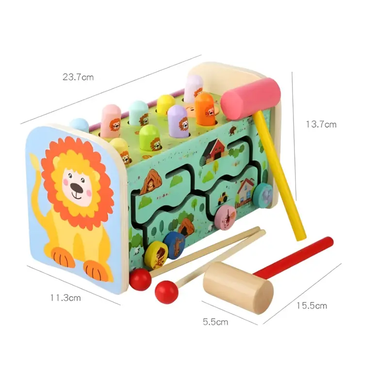 wooden musical hammer xylophone toy 4