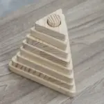 wooden pyramid building blocks toys 4