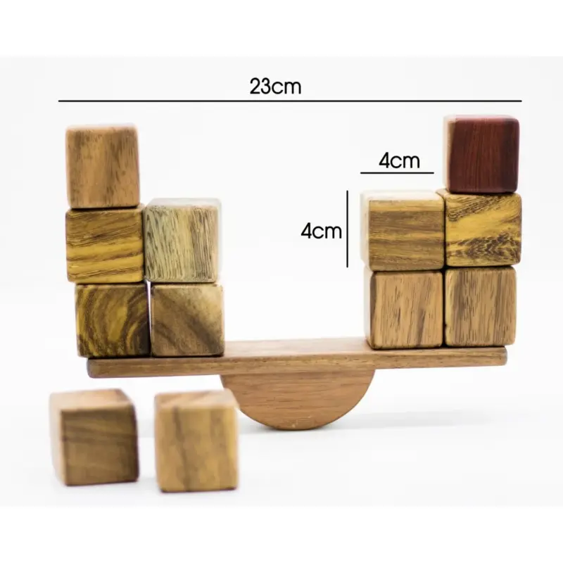 wooden seesaw blocks set 4