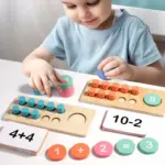 wooden ten frame math set 2