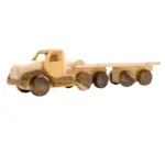 wooden tractor truck toy