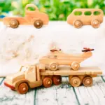wooden tractor truck toy 3
