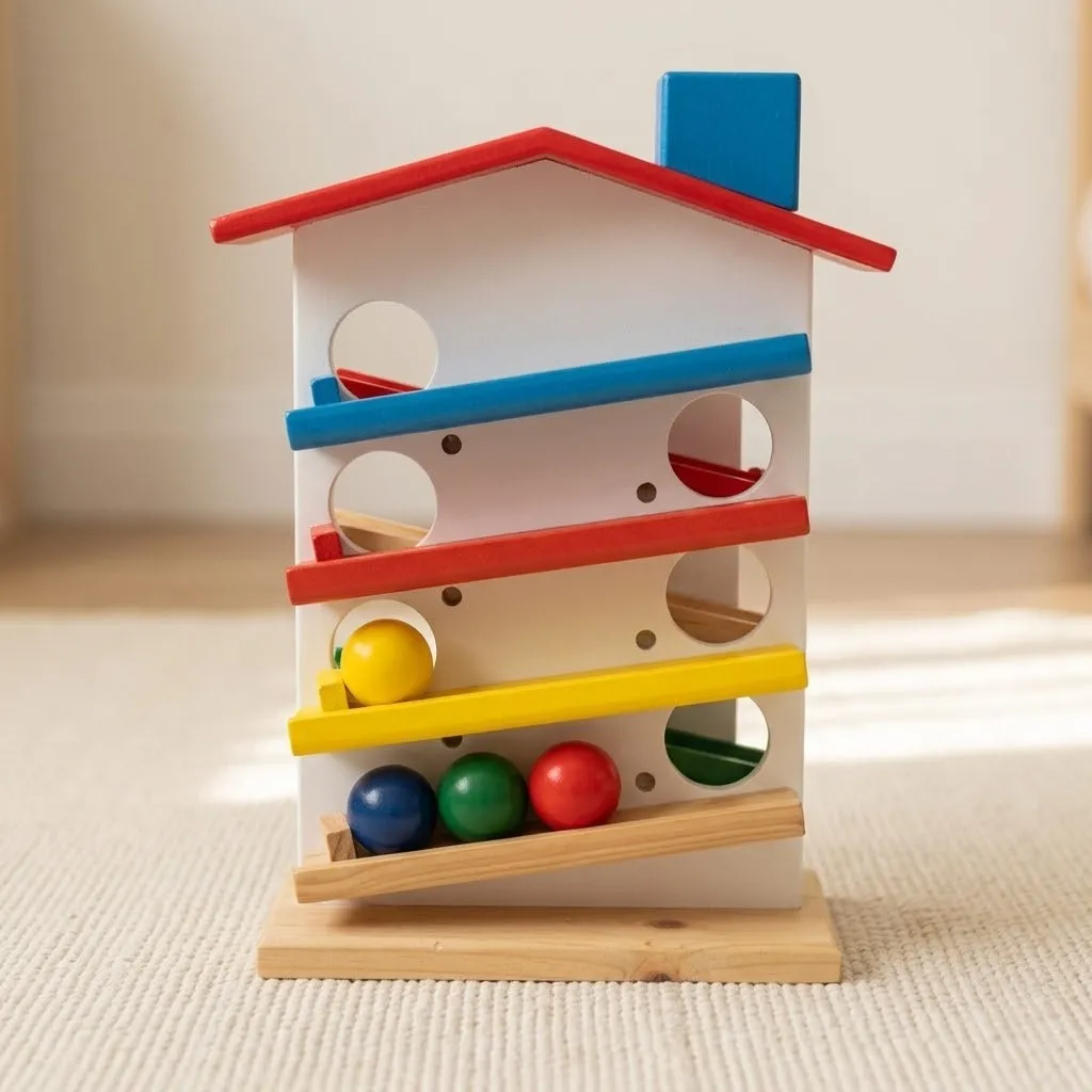 wooden ball drop toy 1a