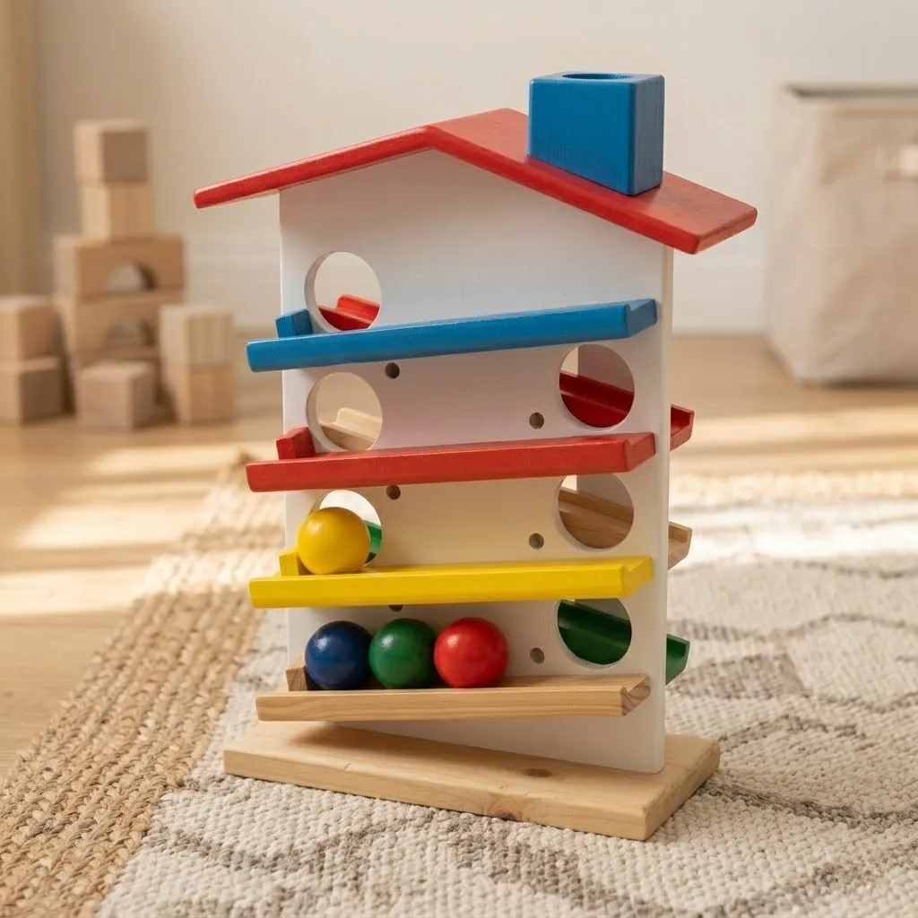 wooden ball drop toy 1b
