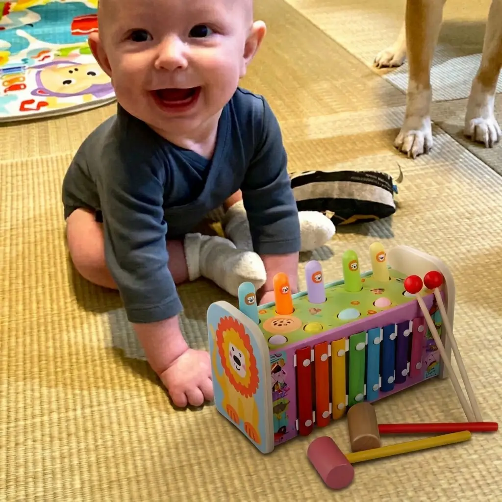 wooden xylophone hammer toy