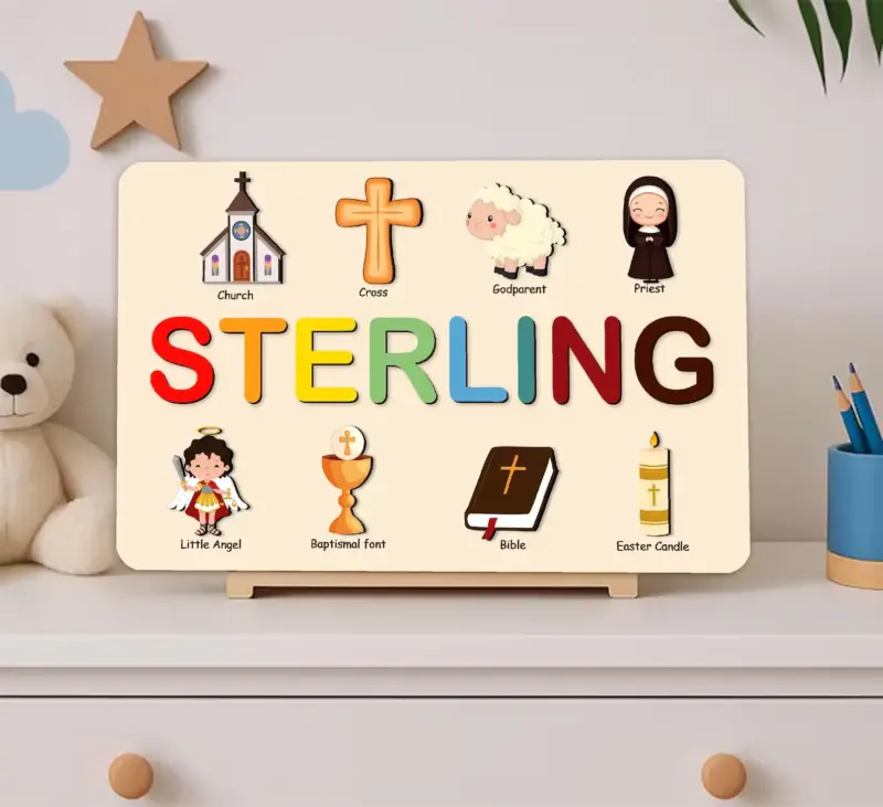 Sacred Beginnings Personalized Name Puzzle
