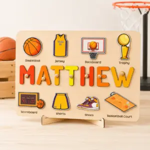 basketball theme name puzzle