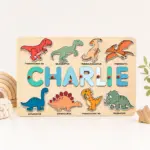 dinosaur theme name puzzle