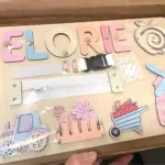 farm wooden montessori busy board 4