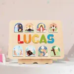 jesus story name puzzle baptism gift from godparents 2