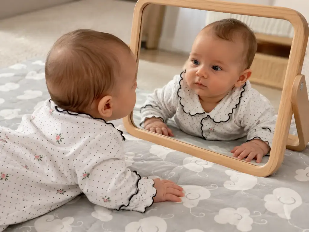 mirror tummy time 4 months