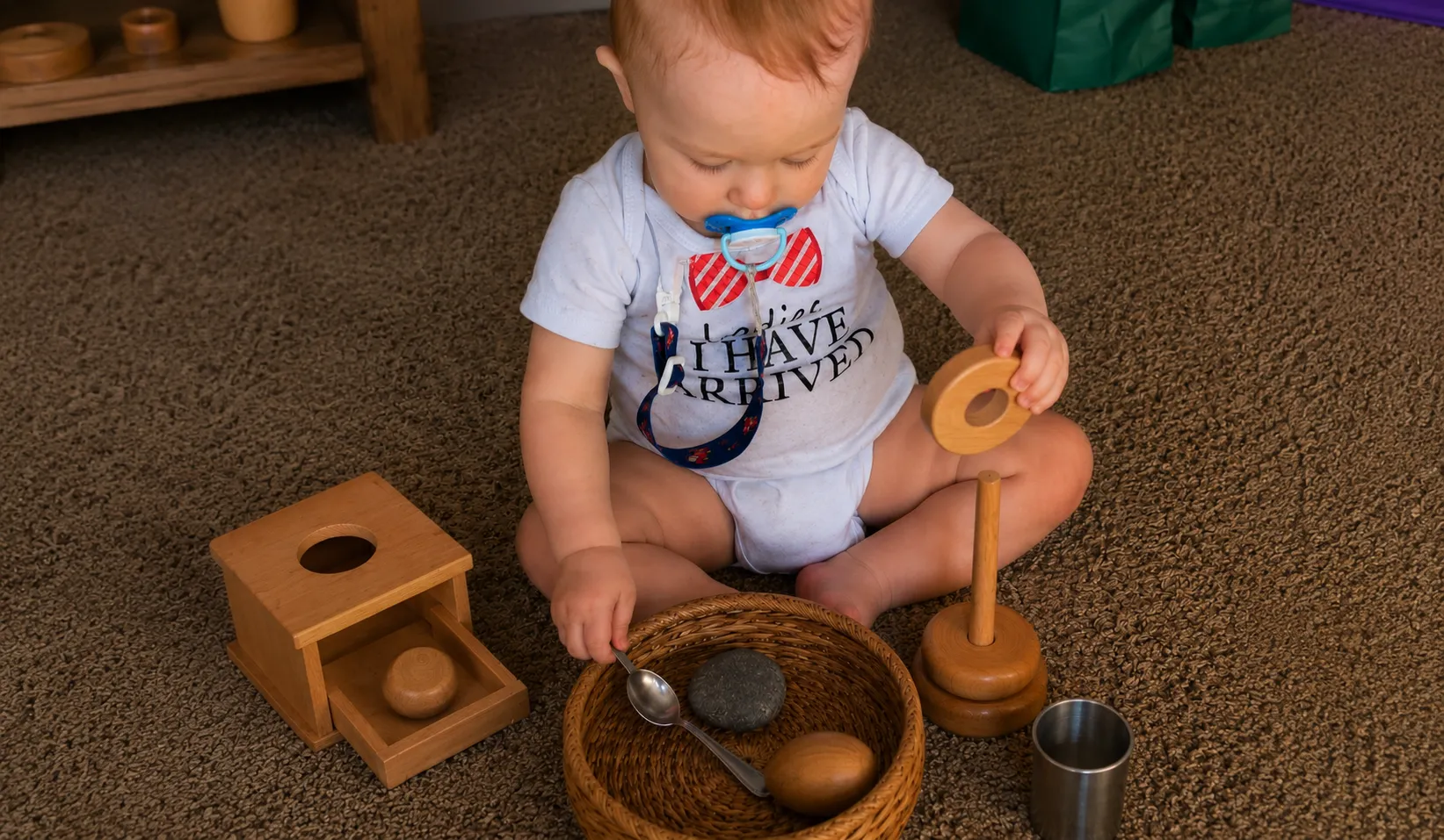 montessori activities for babies 6–12 months