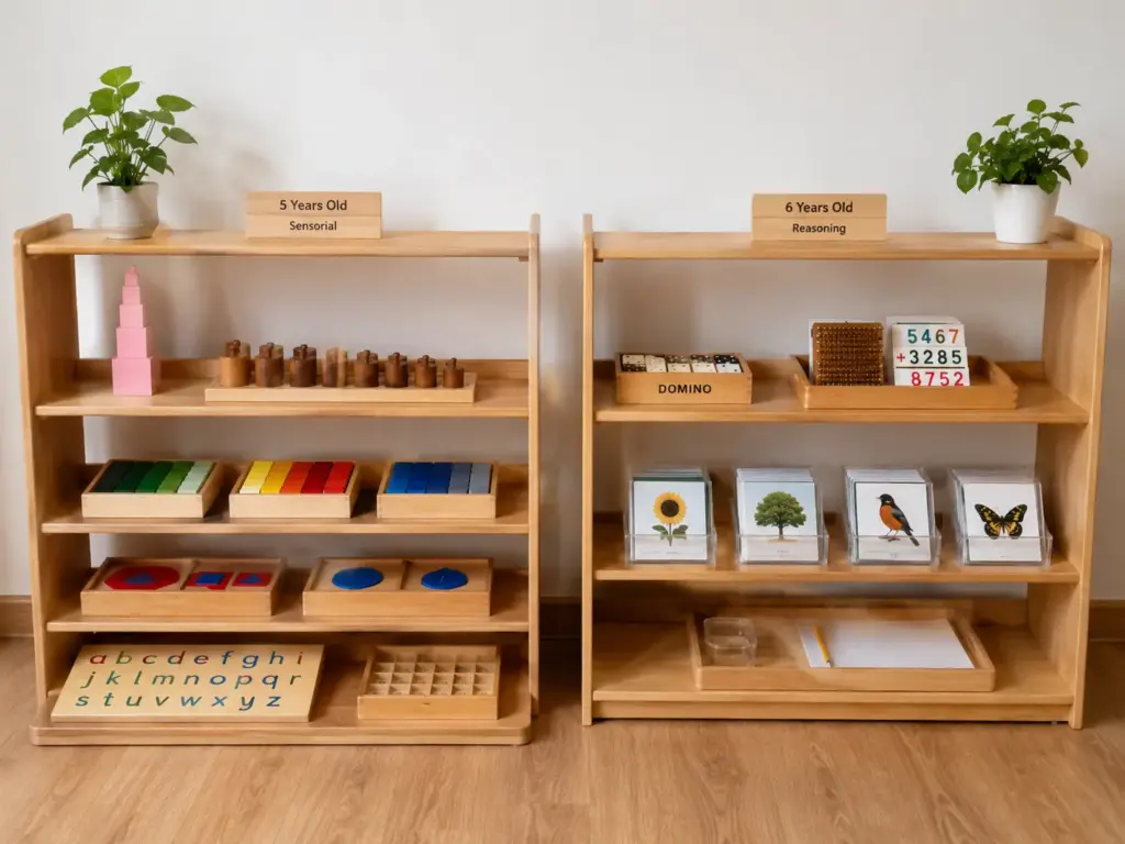 montessori shelf update 5 to 6 year old