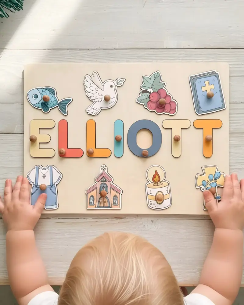 personalized catholic godson name puzzle baptism gift from godparents 3