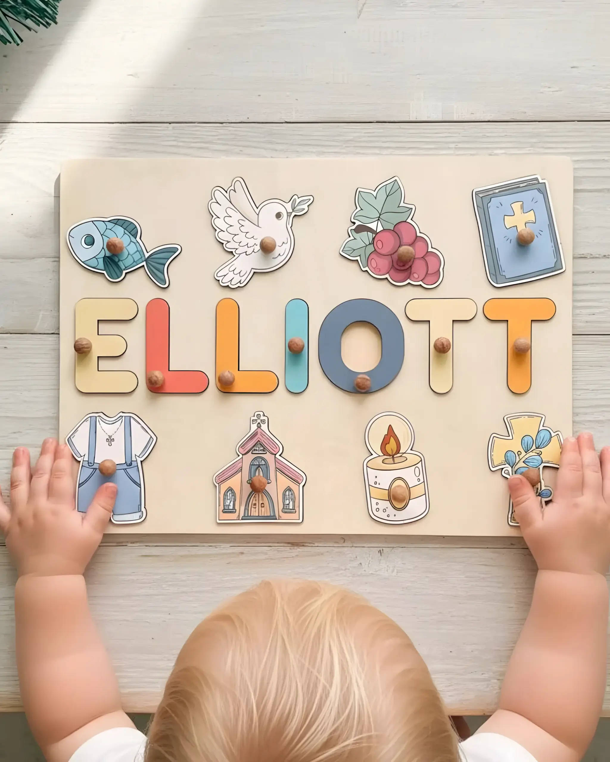 personalized catholic godson name puzzle baptism gift from godparents 3