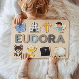 personalized godchild name puzzle baptism gift from godparents