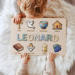 personalized holy symbols name puzzle baptism gift from godparents