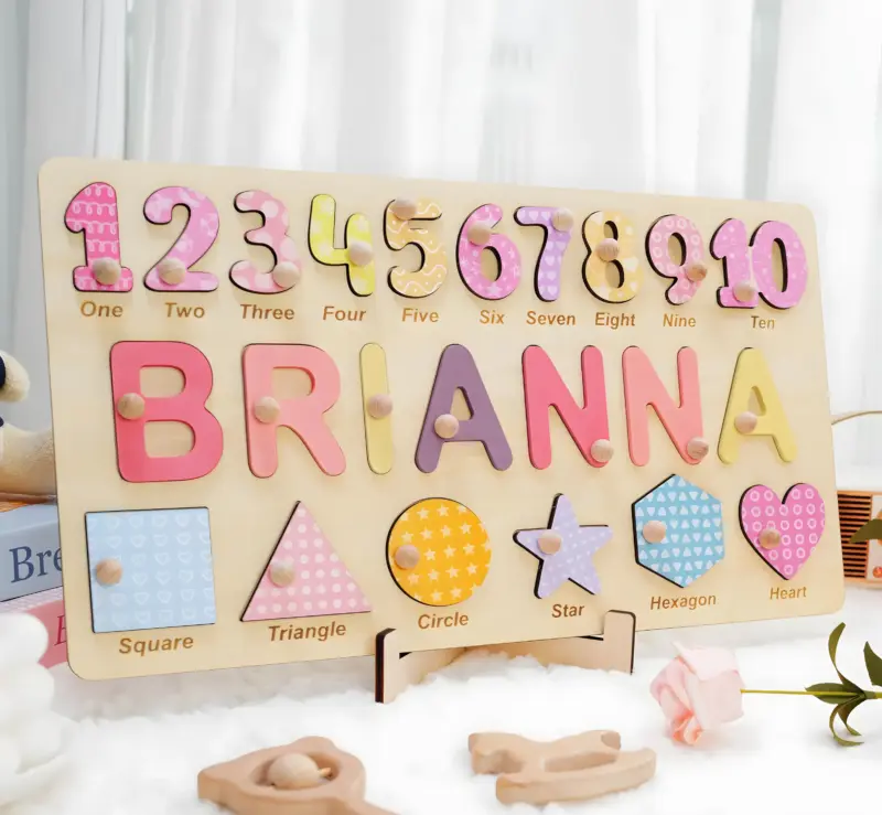 personalized learning name puzzle for girls 3